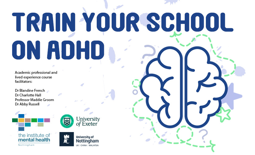 ADHD Senco Training Graphic. 'Train your school on ADHD'
