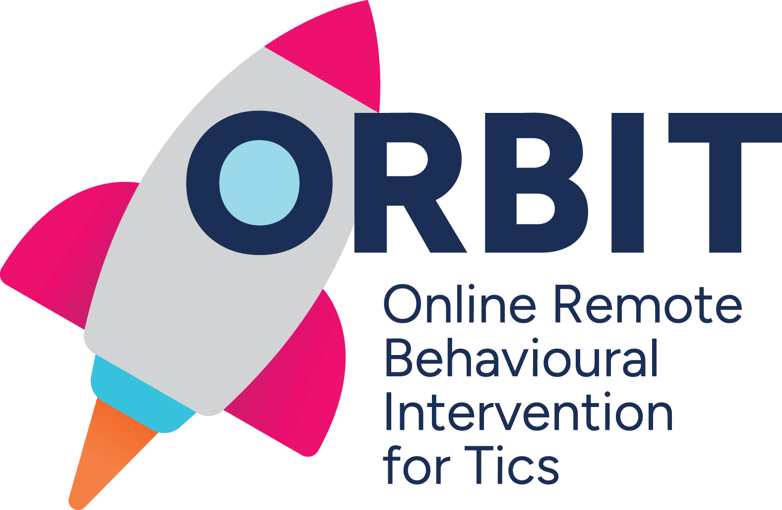 ORBIT logo. Online Remote Behavioural Intervention for Tics.