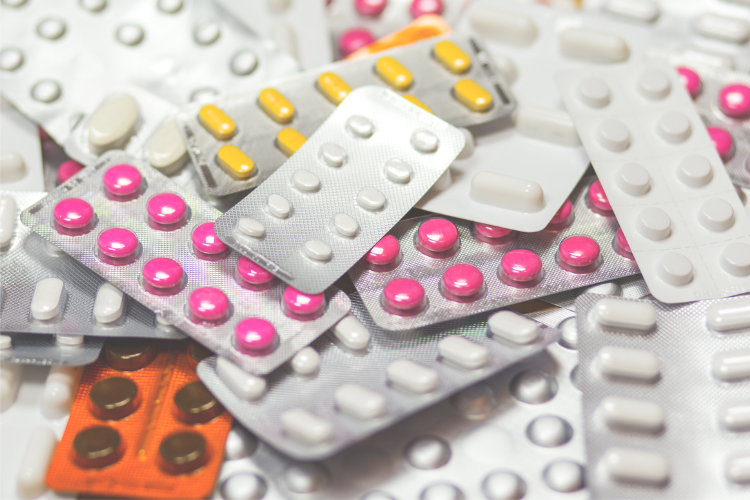 medication in blister packs