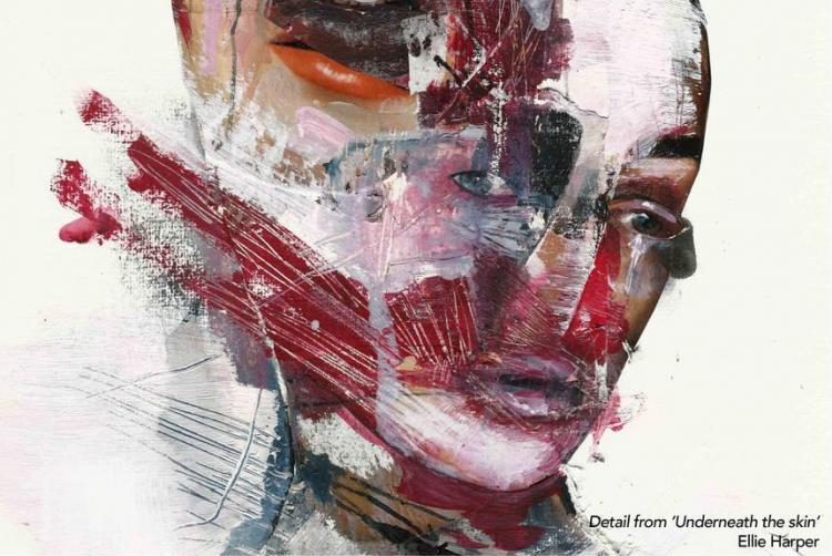 Detail from "Underneath the skin" artwork by Ellie Harper